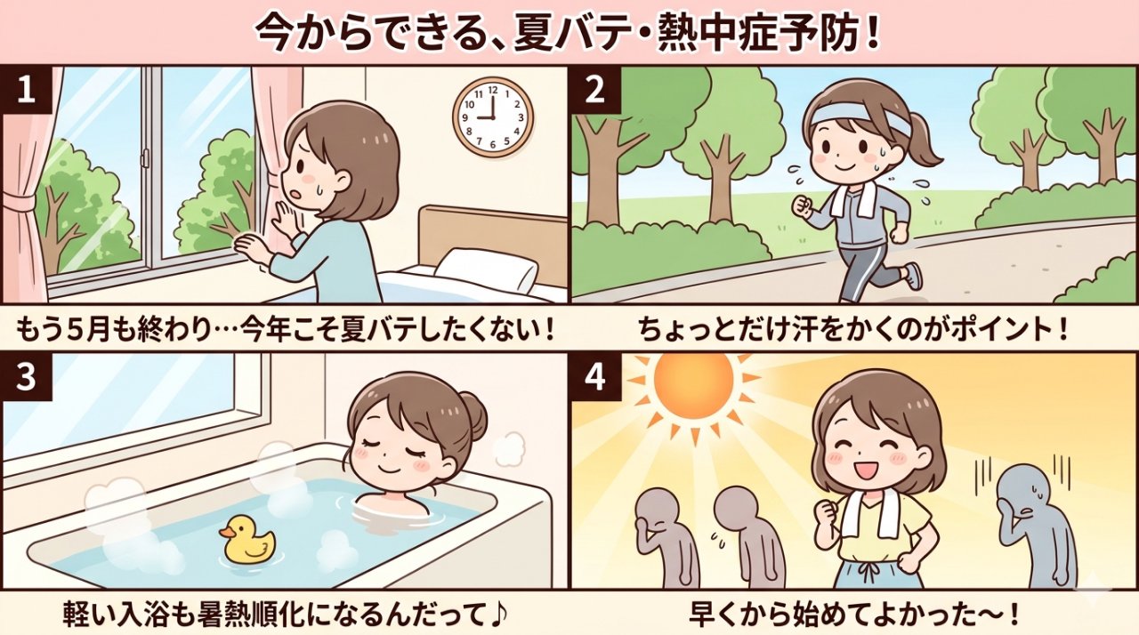 「今年こそ夏バテしない!暑さ対策の始めかた」